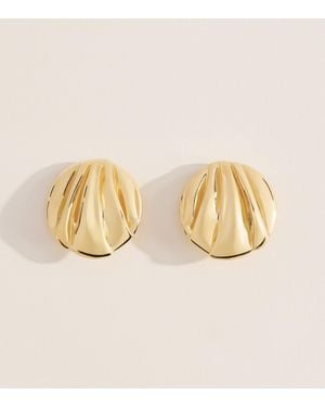 Chloé Pleats Clip-On Earrings - Natural
