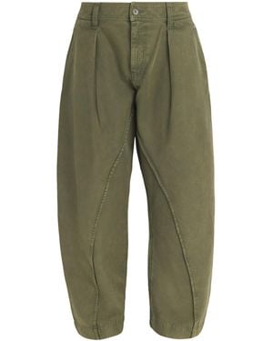 JW Anderson Cotton Twisted Seam Pants - Green