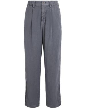 IM MEN Cotton Pigment-Dyed Trousers - Grey