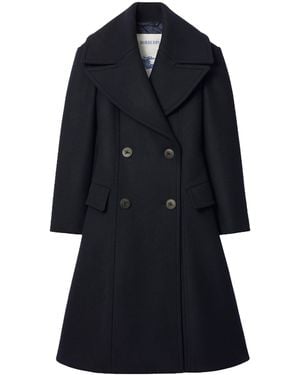 Burberry Wool Tailored Coat - Black