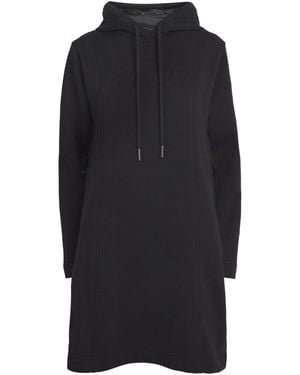 Moncler Fleece Hooded Mini Dress - Black