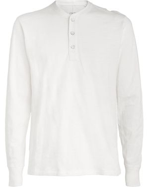 Rag & Bone Cotton Henley T-Shirt - White