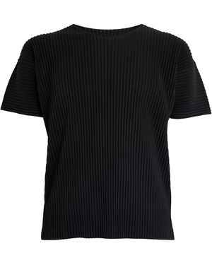 Homme Plissé Issey Miyake Pleated T-Shirt - Black