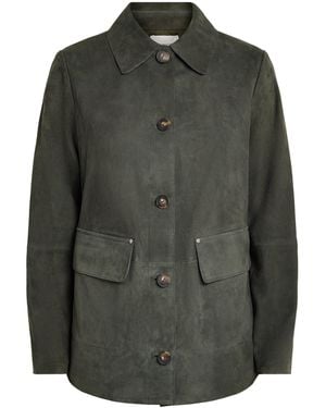 Vince Suede Barn Jacket - Green