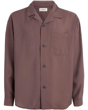 FRAME Camp Collar Shirt - Brown