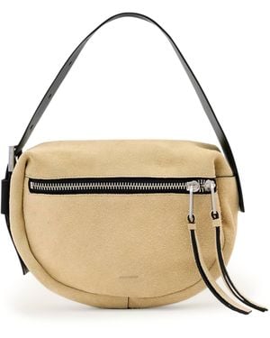 AllSaints Mini Suede Noemie Shoulder Bag - Metallic