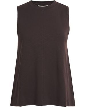ME+EM Organic Cotton Swing Tank Top - Brown