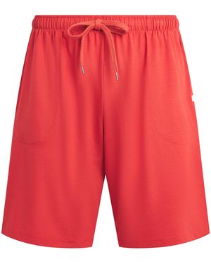 Derek Rose Micromodal Basel Sweatshorts - Red