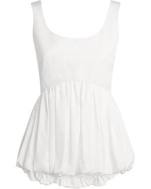 Rohe Cotton Peplum Blouse - White