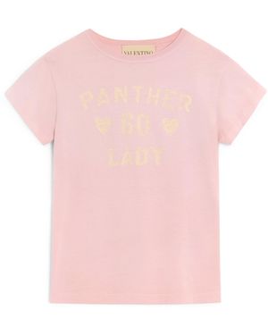 Valentino Cotton Printed T-Shirt - Pink