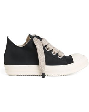 Rick Owens Drkshdw Canvas Jumbo-Lace Sneakers - Black