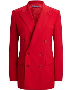 Ralph Lauren Wool-Blend Ramona Blazer - Red