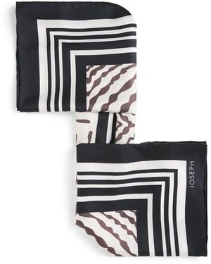 JOSEPH Large Silk Saff Scarf - White