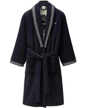 Versace Cotton Medusa Robe - Black