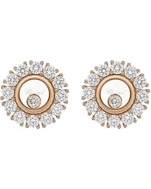 Chopard And Diamond Happy Diamonds Icons Joaillerie Stud Earrings - Metallic
