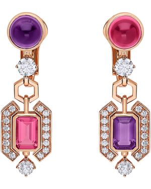 BVLGARI Diamond And Gemstone Allegra Earrings - Pink