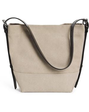 Lemaire Small Canvas Belted Tote Bag - Metallic