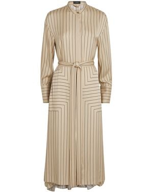 JOSEPH Geometric Print Orlanda Dress - Natural