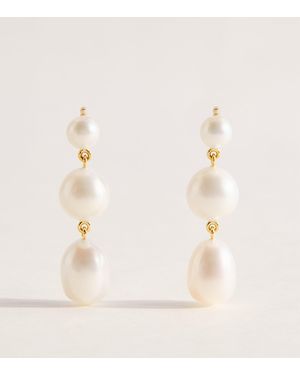 Sophie Bille Brahe And Pearl Amis De Luce Earrings - Natural