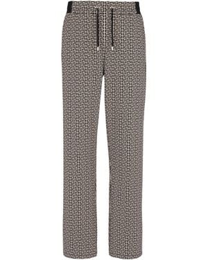 Balmain Jacquard Pb Labyrinth Joggers - Grey