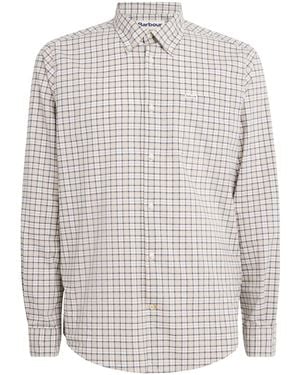 Barbour Stretch-Cotton Lomond Tailored Shirt - White