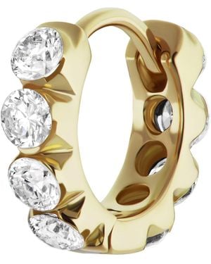 Maria Tash Invisible Set Large Diamond Eternity Hoop Earring - Metallic