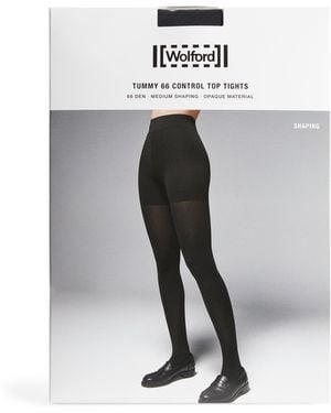Wolford Tummy 66 Control Top Tights - White