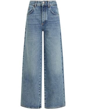 Claudie Pierlot Washed Wide-Leg Jeans - Blue
