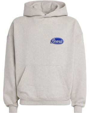 Picante Organic Cotton Vintage Logo Hoodie - Grey