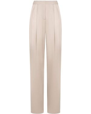 Tom Ford Silk Tailored Pants - White