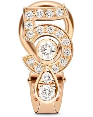 CHANEL And Diamond N˚5 Single Clip-On Earring - Metallic