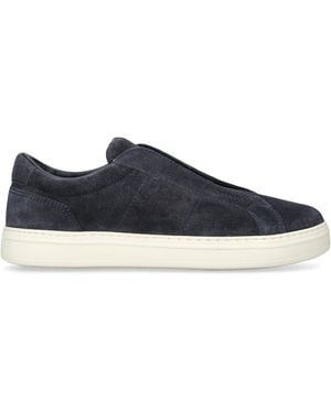 Hogan Suede H668 Slip-On Trainers - Blue