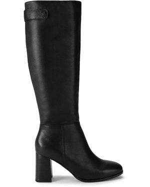 Kurt Geiger Leather Stride Knee-High Boots - Black