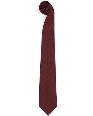 James Purdey & Sons Silk Stags Gaze Tie - Purple
