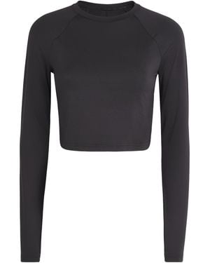 On Shoes Lg-Sleeve Studio Crop Top - Black