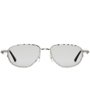Kuboraum Metal-Acetate Mask J71 Sunglasses - Metallic