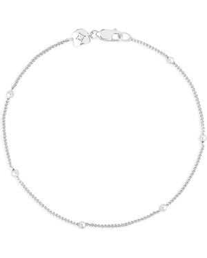Astrid & Miyu Sterling Essential Beaded Chain Bracelet - Metallic