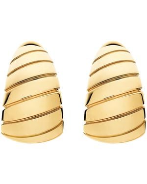 BVLGARI Tubogas Hoop Earrings - Metallic