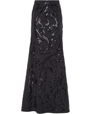 Brunello Cucinelli Embellished Maxi Skirt - Black