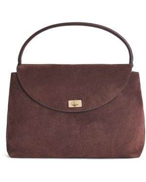 Sandro Suede Le Grand Bazaar Top-Handle Bag - Purple