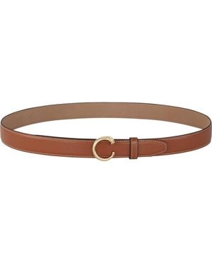 Cartier Medium Leather Panthère De Belt - Brown