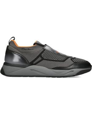 Santoni Tech-Knit Innova Sneakers - Grey