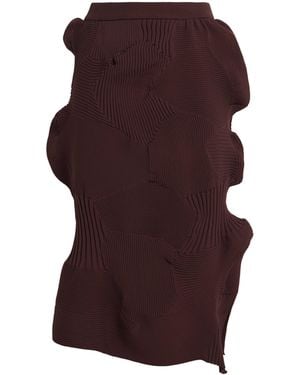 Issey Miyake Kone Kone Knit Skirt - Purple