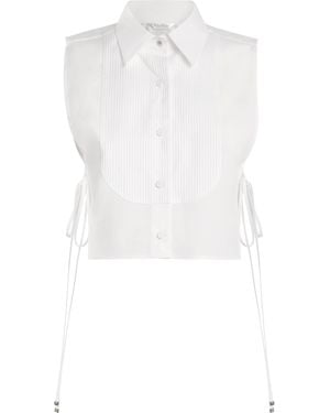 Max Mara Cotton Poplin Front - White