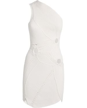 Cult Gaia One-Shoulder Coreline Mini Dress - White