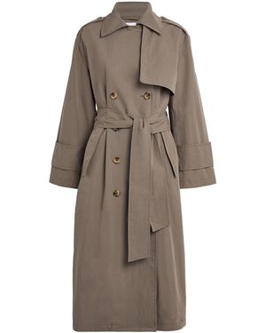 Stylein Cotton-Blend Siena Trench Coat - Natural