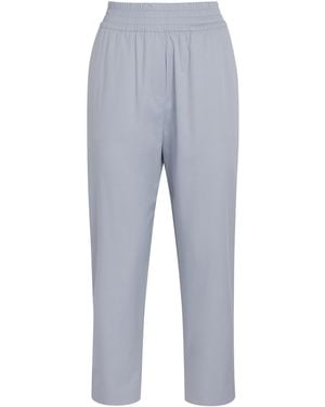Eleventy Cropped Trousers - Blue