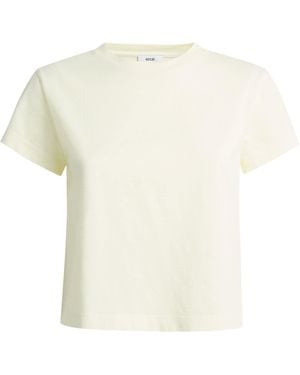 Agolde Organic Cotton Adine Shrunken T-Shirt - White