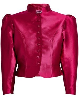 D'Estree Amoako Cropped Jacket - Red