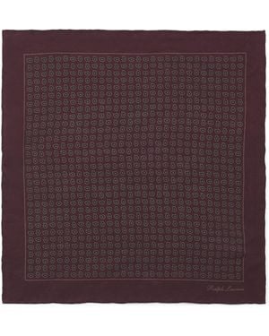 Ralph Lauren Silk Pocket Square - Purple